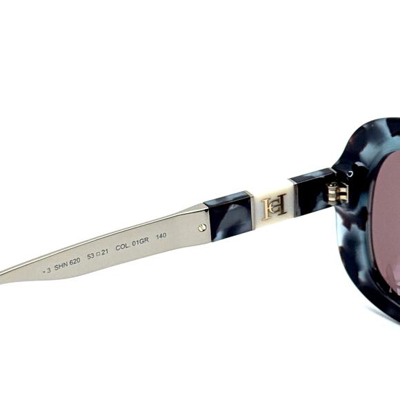 New, CAROLINA HERRERA Sunglasses SHN 620 01GR Authentic - Picture 8 of 11